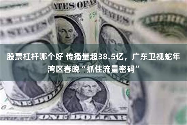 股票杠杆哪个好 传播量超38.5亿，广东卫视蛇年湾区春晚“抓住流量密码”