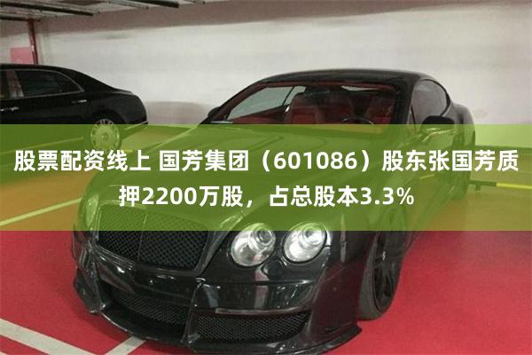 股票配资线上 国芳集团（601086）股东张国芳质押2200万股，占总股本3.3%
