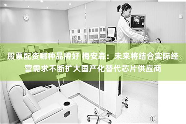 股票配资哪种品牌好 梅安森：未来将结合实际经营需求不断扩大国产化替代芯片供应商