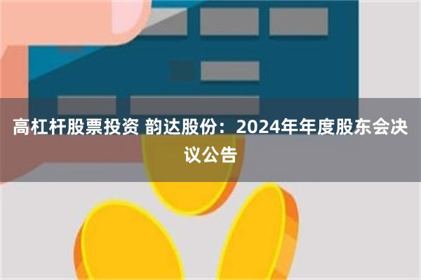 高杠杆股票投资 韵达股份：2024年年度股东会决议公告