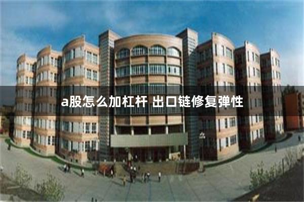 a股怎么加杠杆 出口链修复弹性