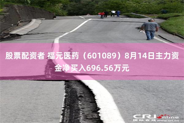 股票配资者 福元医药（601089）8月14日主力资金净买入696.56万元