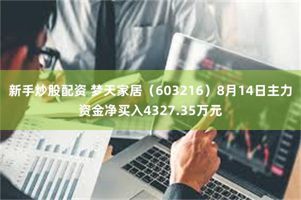 新手炒股配资 梦天家居（603216）8月14日主力资金净买入4327.35万元