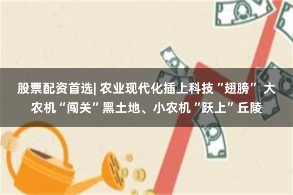 股票配资首选| 农业现代化插上科技“翅膀” 大农机“闯关”黑土地、小农机“跃上”丘陵