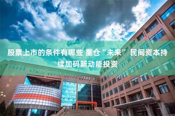 股票上市的条件有哪些 重仓“未来” 民间资本持续加码新动能投资