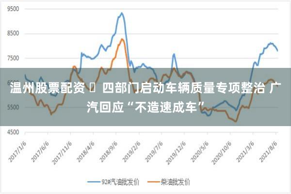 温州股票配资 ​四部门启动车辆质量专项整治 广汽回应“不造速成车”