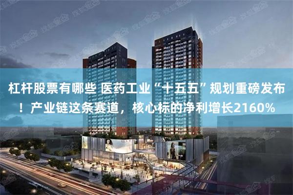 杠杆股票有哪些 医药工业“十五五”规划重磅发布！产业链这条赛道，核心标的净利增长2160%