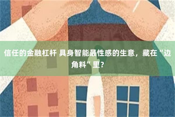 信任的金融杠杆 具身智能最性感的生意，藏在“边角料”里？